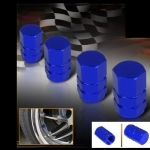 4 TAPONES VALVULA RUEDA NEUMATICO DE ALUMINIO PARA LLANTA COCHE MOTO AZUL